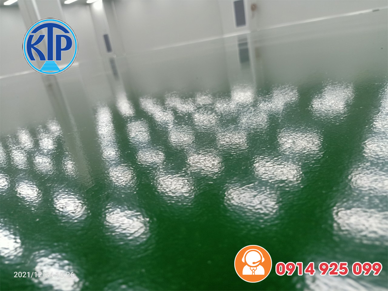 Sơn sàn epoxy kháng khuẩn cho Nhà Máy Sản Xuất Linh Kiện Hàng Không Vũ Trụ Sunshine - Đà Nẵng