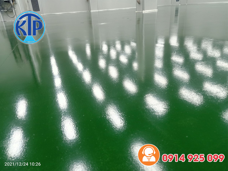 Sơn sàn epoxy kháng khuẩn cho Nhà Máy Sản Xuất Linh Kiện Hàng Không Vũ Trụ Sunshine - Đà Nẵng