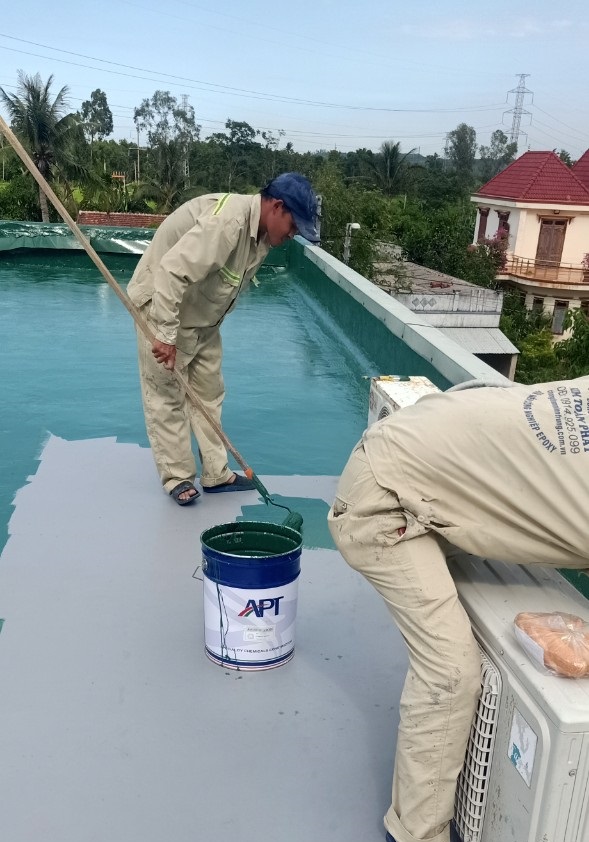 Sơn chống thấm pu epoxy, sàn mái, hồ bơi