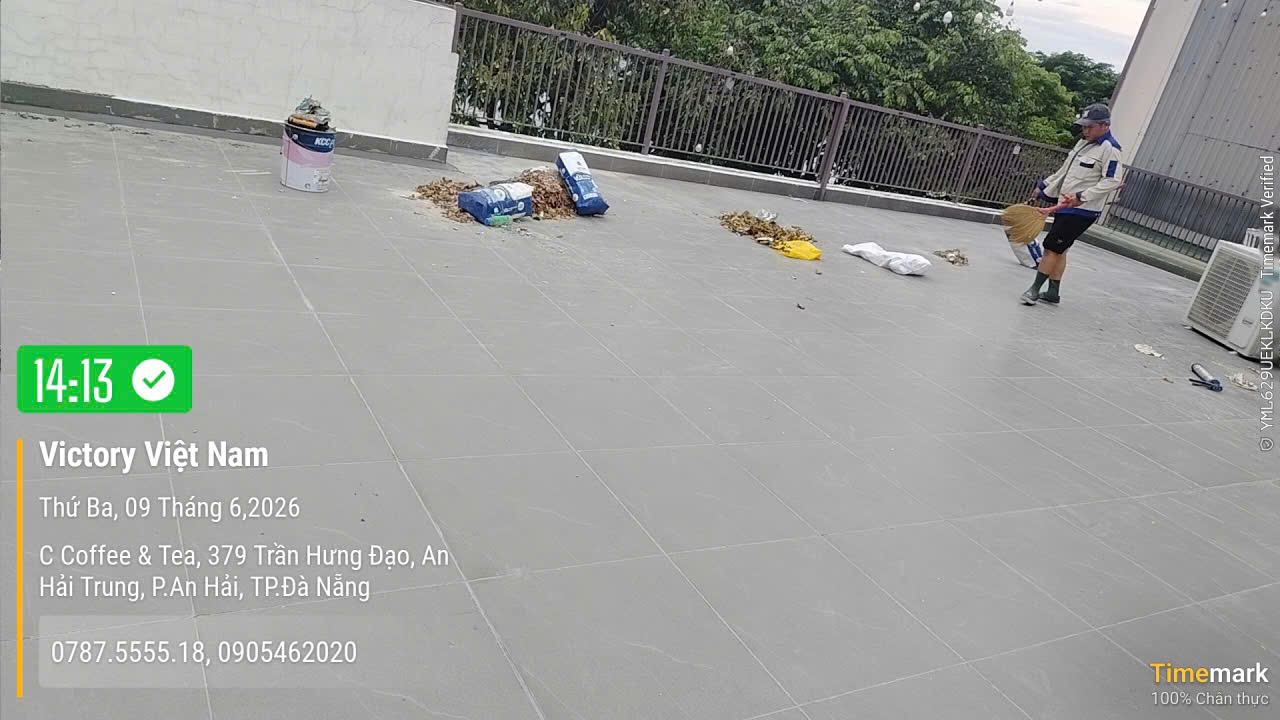 Thi công chống thấm sàn mái, sàn nhà vệ sinh khách sạn đường Trần Hưng Đạo, TP Đà Nẵng  