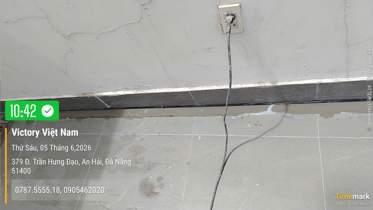 Thi công chống thấm sàn mái, sàn nhà vệ sinh khách sạn đường Trần Hưng Đạo, TP Đà Nẵng  