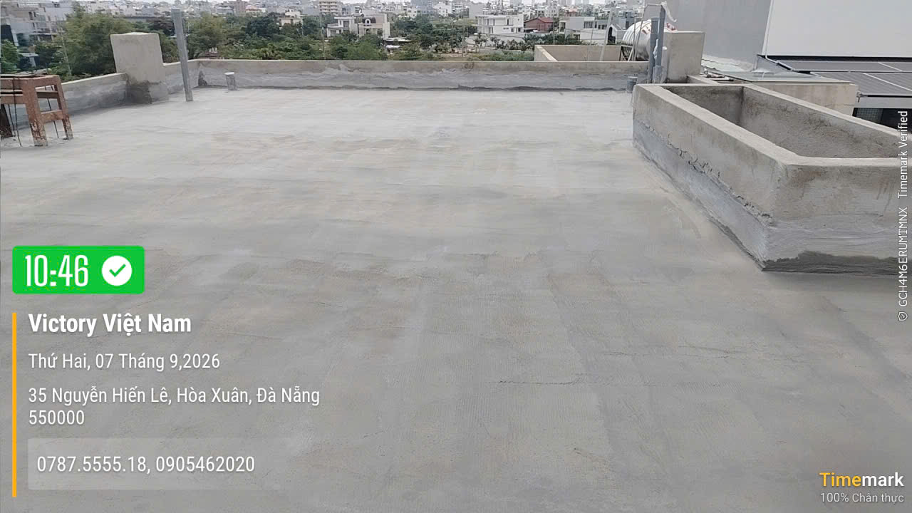 Công trình nhà phố đ.Nguyễn Hiến Lê: Vữa chống thấm Victory giải pháp chống thấm toàn diện
