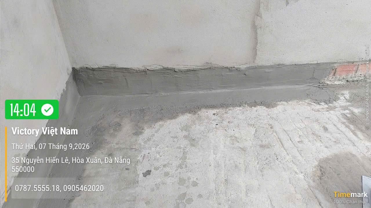 Công trình nhà phố đ.Nguyễn Hiến Lê: Vữa chống thấm Victory giải pháp chống thấm toàn diện