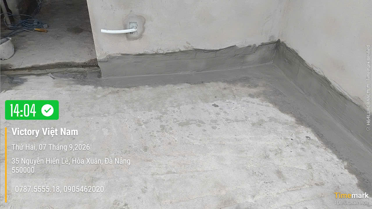 Công trình nhà phố đ.Nguyễn Hiến Lê: Vữa chống thấm Victory giải pháp chống thấm toàn diện