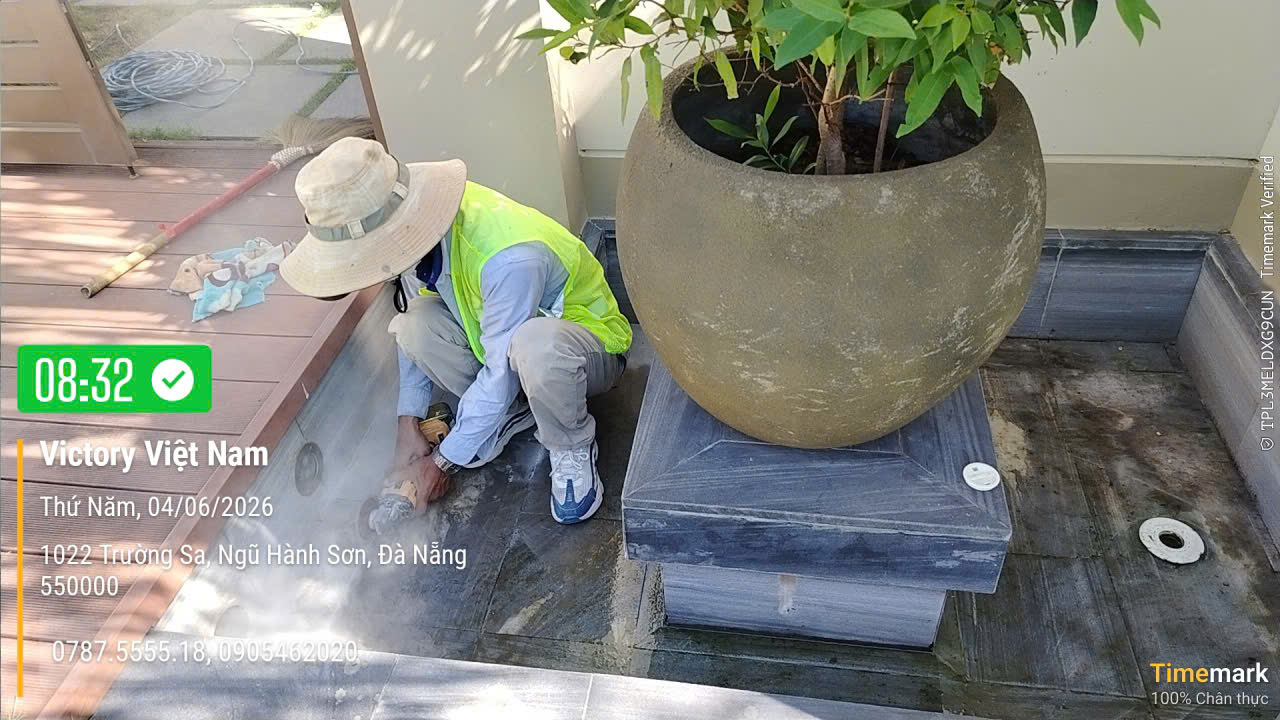 Thi công chống thấm hồ cảnh cho Fusion Resort and Villas Đà Nẵng