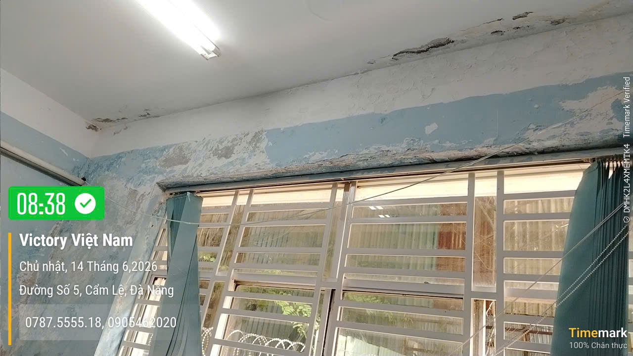 Thi công chống thấm tường nội ngoại thất, sơn nội ngoại thất cho công ty Điện Lực Đà Nẵng