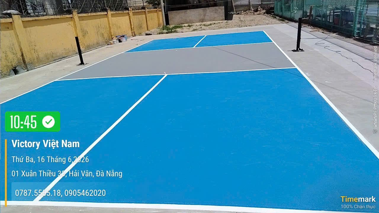 Thi công sơn epoxy sân pickleball tại Đà Nẵng