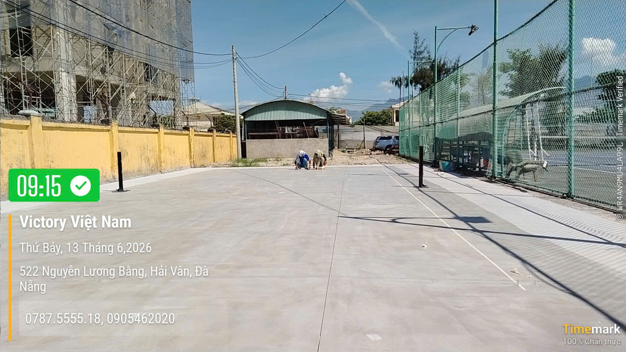 Thi công sơn epoxy sân pickleball tại Đà Nẵng