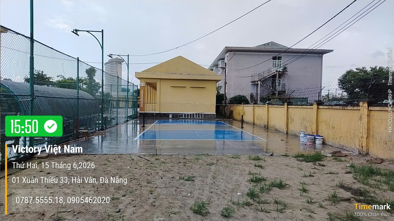 Thi công sơn epoxy sân pickleball tại Đà Nẵng