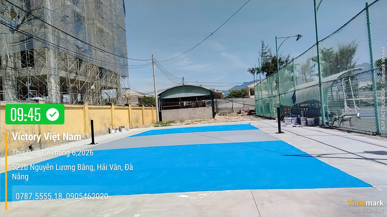 Thi công sơn epoxy sân pickleball tại Đà Nẵng