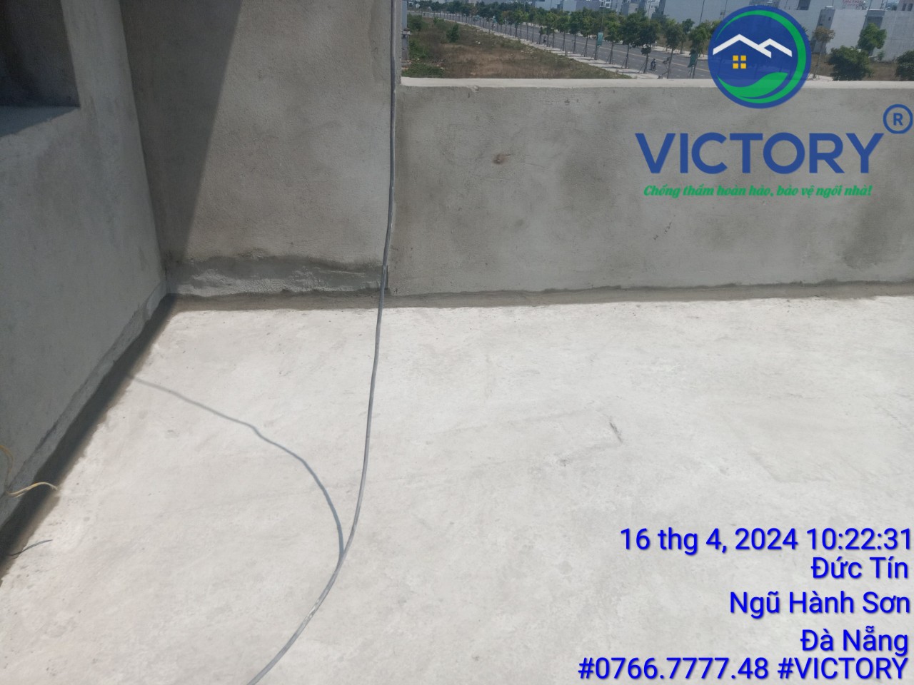 Chống thấm sàn gốc xi măng cho nhà mới xây của đôi vợ chồng trẻ
