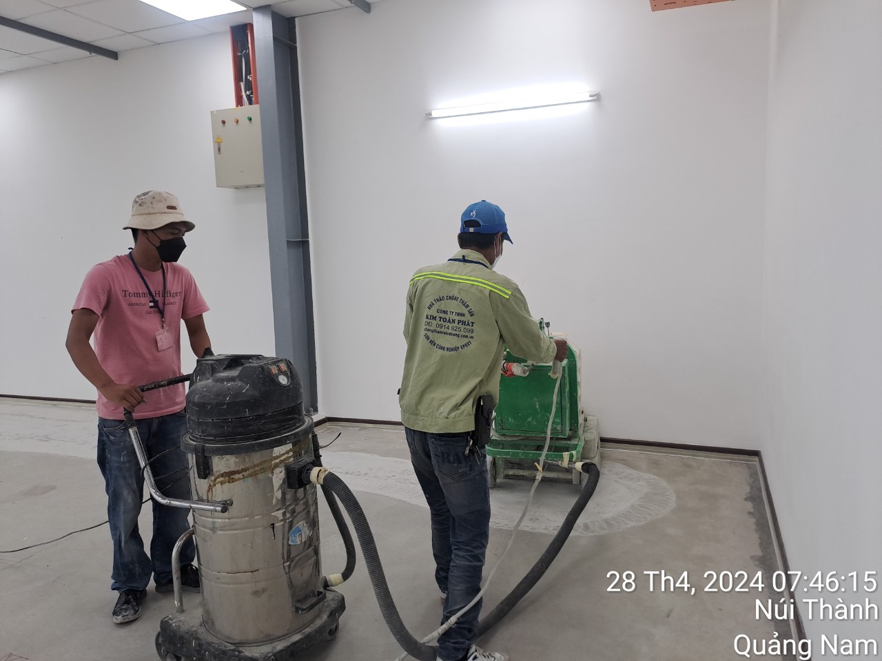 Công trình sơn sàn epoxy nhà xưởng Cty CCI Việt Nam hơn 2400m2