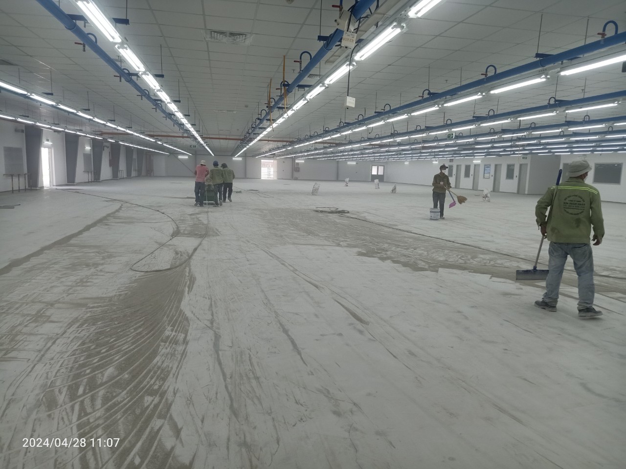 Công trình sơn sàn epoxy nhà xưởng Cty CCI Việt Nam hơn 2400m2