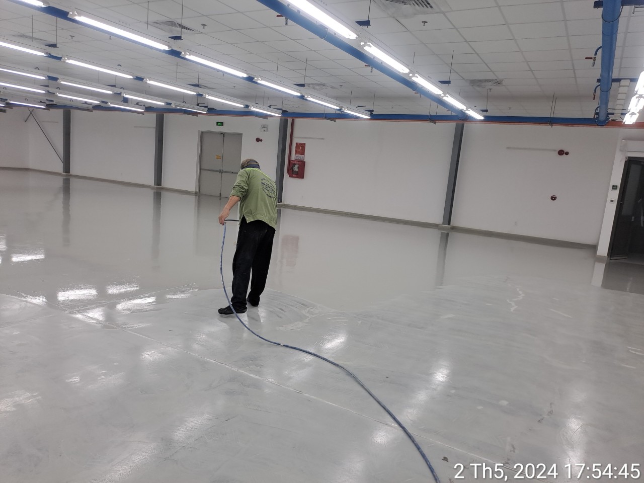 Công trình sơn sàn epoxy nhà xưởng Cty CCI Việt Nam hơn 2400m2