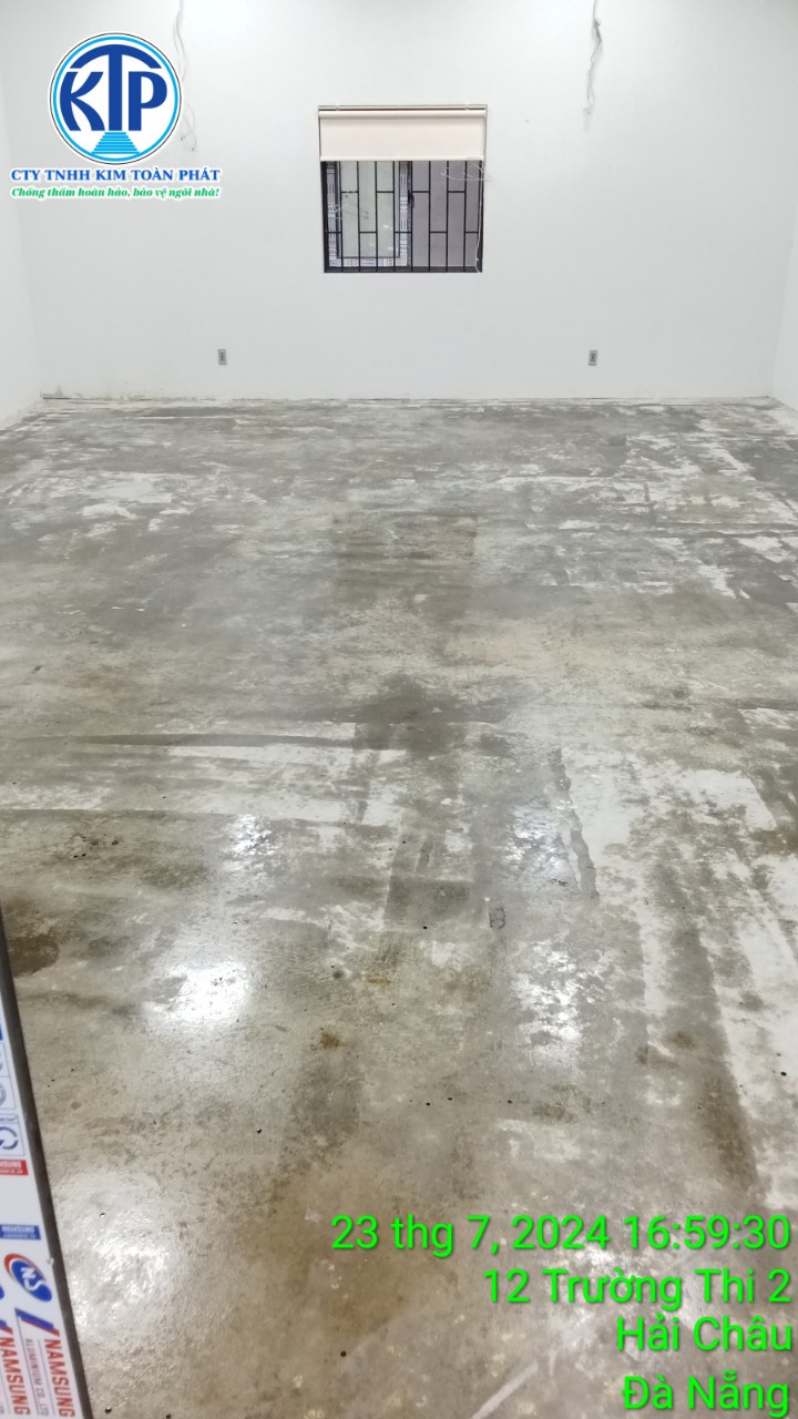 Sơn sàn Epoxy toà Building cực đẹp gần sân bay Đà Nẵng