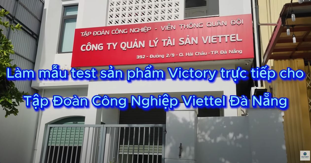 Chống thấm Victory làm mẫu test nước cho Tập Đoàn Công Nghiệp Viettel Đà Nẵng